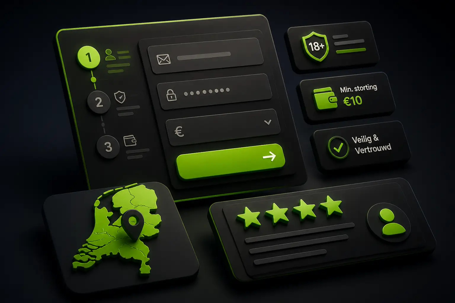 Verde Casino Registreren Nederland – Maak een Account visual guide for Verde Casino